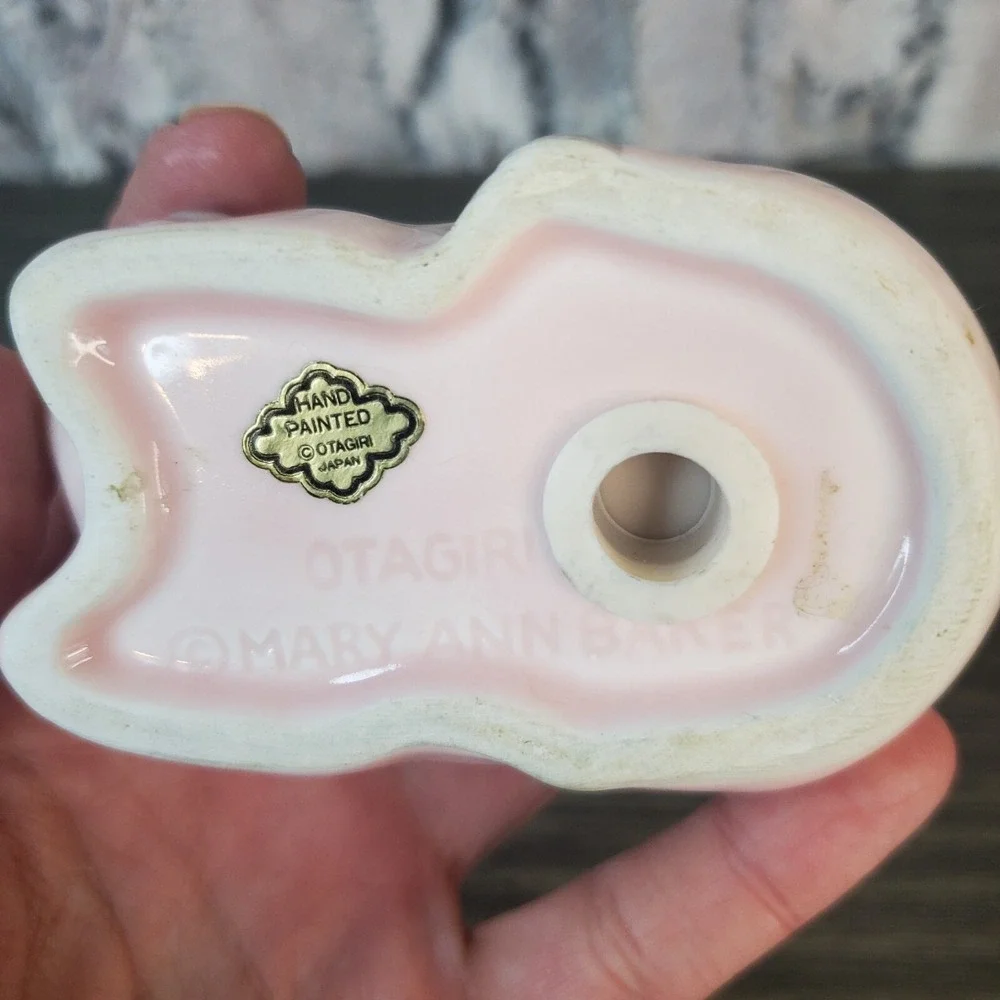 Vintage OTAGIRI Mary Ann Baker Pink Country PIG Salt N Pepper‎ Shaket Set